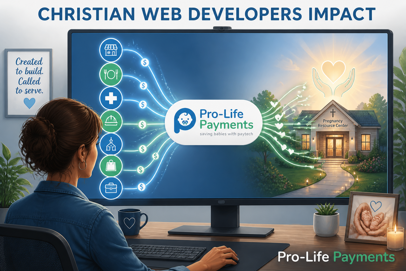 Christian web developers connecting Pro-Life Payments with pregnancy resource centers through payment processing
